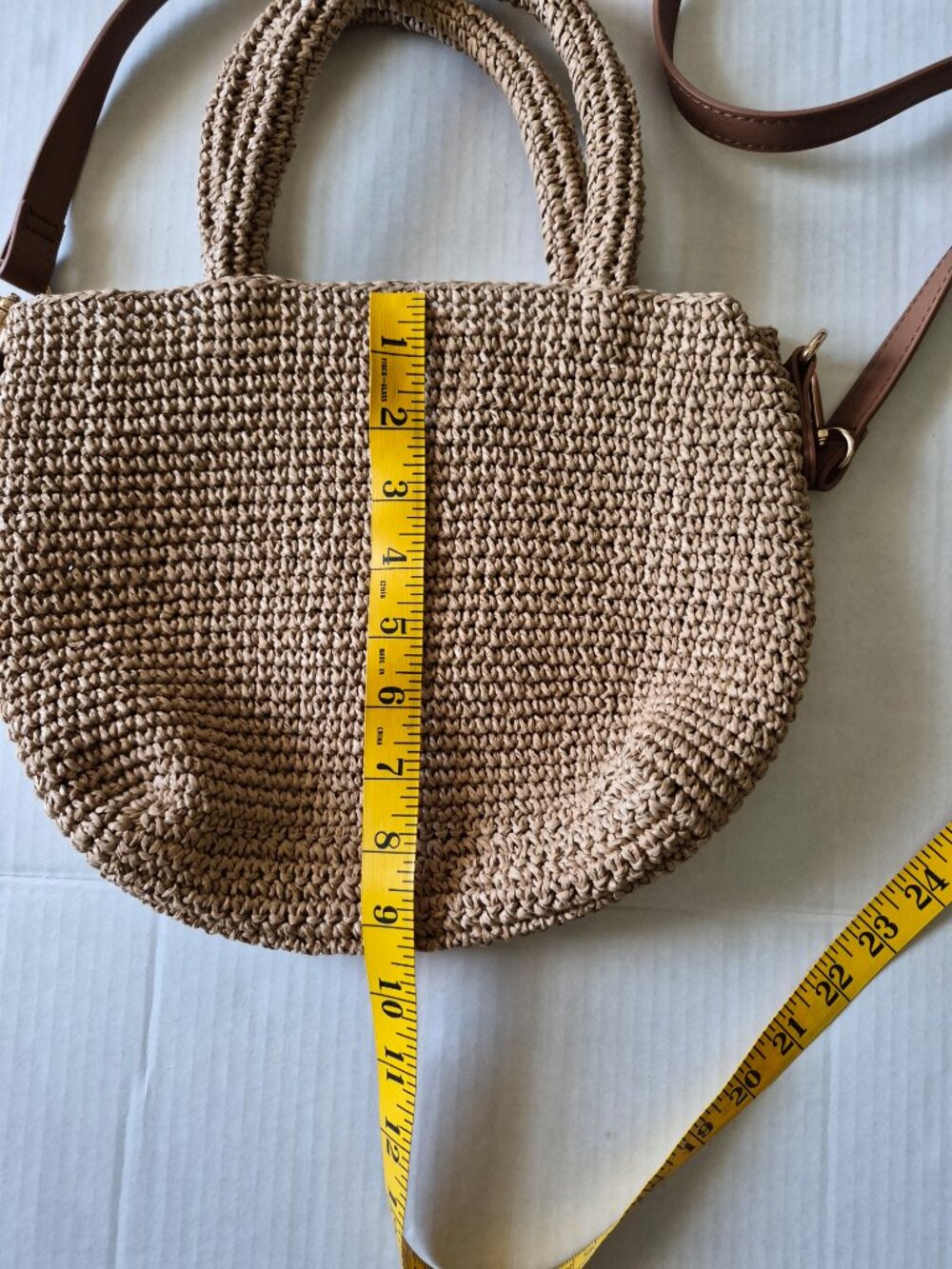 Haute Hippie Raffia Woven Handle Crossbody Bag - Picture 12 of 12
